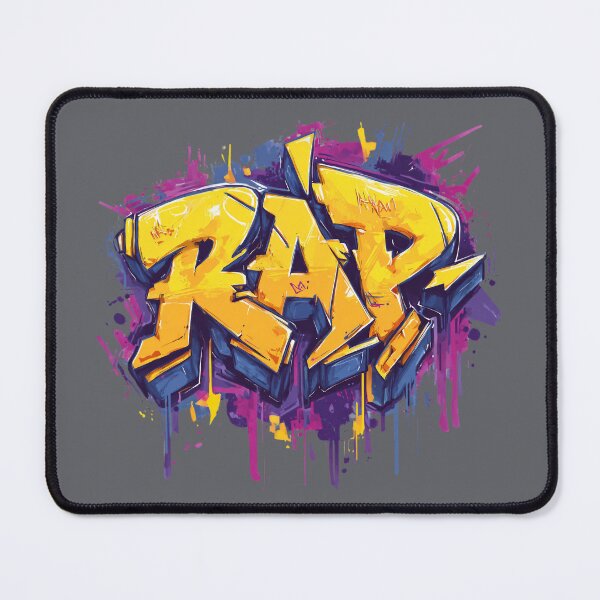 Item preview, RAP – Wildstyle Graffiti Neon Splash & Drips designed and sold by Meiersbeste.