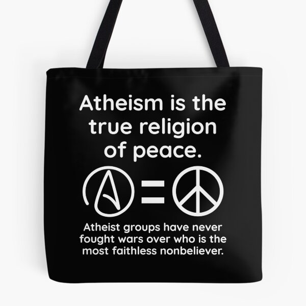 Item preview, Atheism= peace  designed and sold by Rachel the Artist .