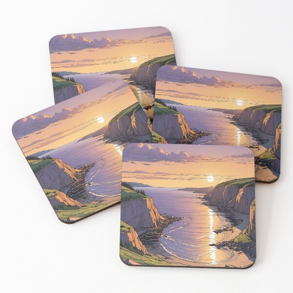 Item preview, Violet Glow on the Cliffside designed and sold by HorizonHues.