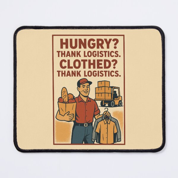 Item preview, Thank Logistics – Clothes, Food and Everything We Need designed and sold by RetroNibylander.