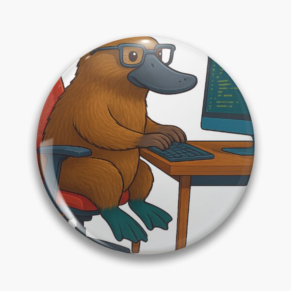 Artikelvorschau, Lustiges Computer-Schnabeltier auf dem Desktop entworfen und verkauft von Artist2491.