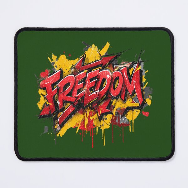 Item preview, FREEDOM – Wildstyle graffiti in red and yellow street art, splash & drips designed and sold by Meiersbeste.