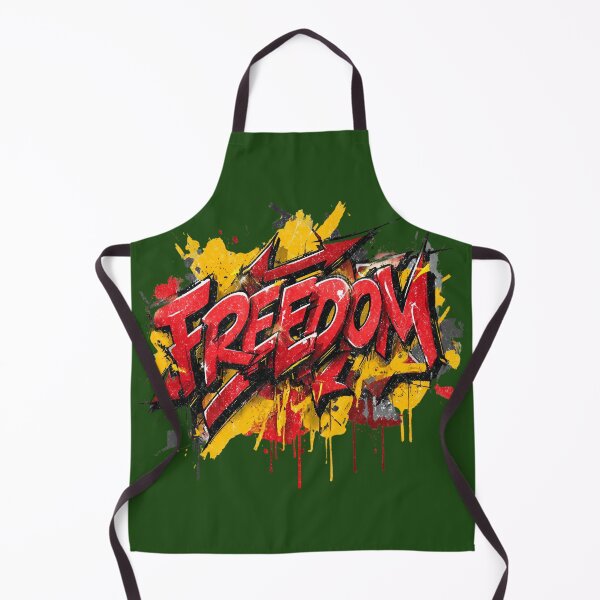 Item preview, FREEDOM – Wildstyle graffiti in red and yellow street art, splash & drips designed and sold by Meiersbeste.