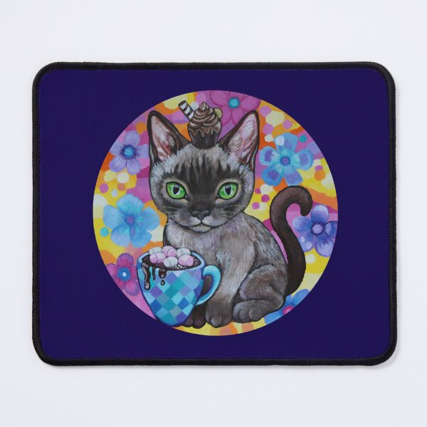 Item preview, Hot Chocolate (Cafe cat) designed and sold by Lynda Bell.