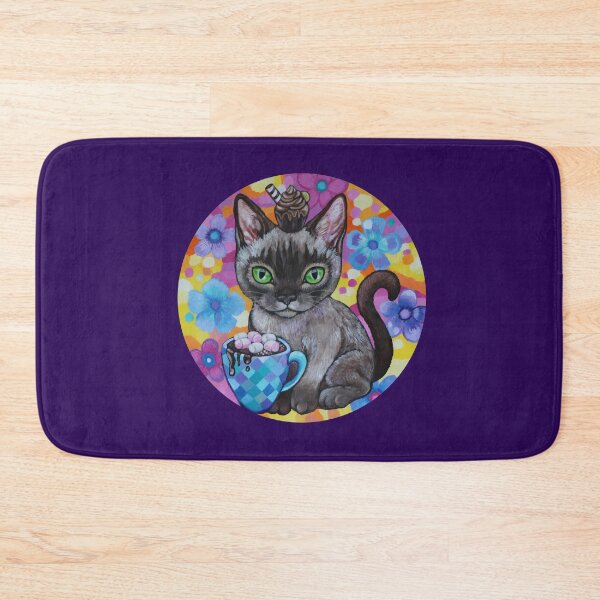 Item preview, Hot Chocolate (Cafe cat) designed and sold by Lynda Bell.
