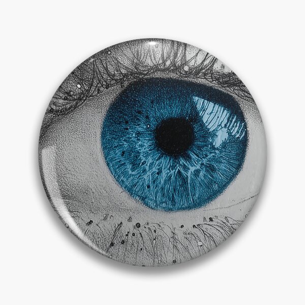 Item preview, Realistic Blue Eye Drawing | Hyper-Detailed Pencil Art designed and sold by Line Designs By Duck.
