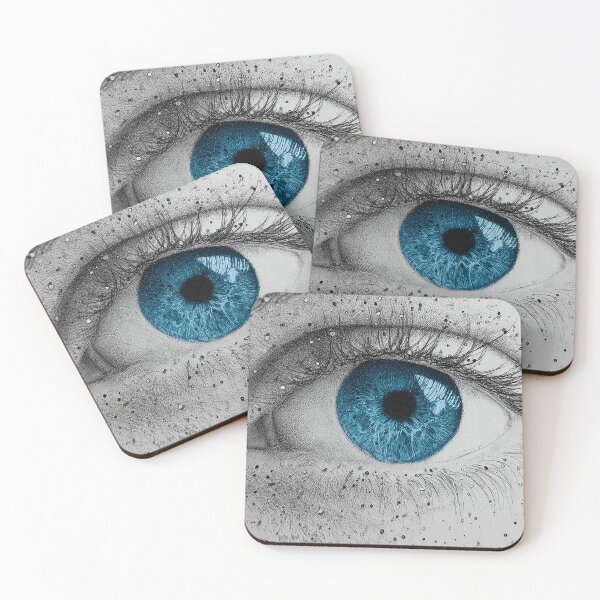 Item preview, Realistic Blue Eye Drawing | Hyper-Detailed Pencil Art designed and sold by Line Designs By Duck.