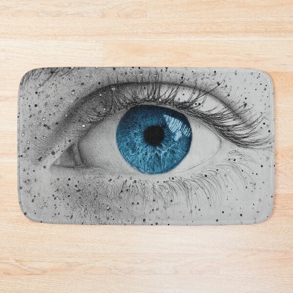 Item preview, Realistic Blue Eye Drawing | Hyper-Detailed Pencil Art designed and sold by Line Designs By Duck.