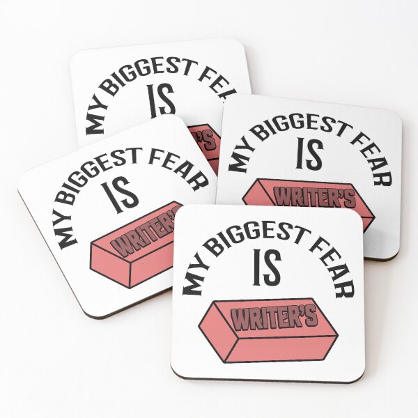 Item preview, My Biggest Fear is Writer's Block Logo designed and sold by My Hideaway Club.