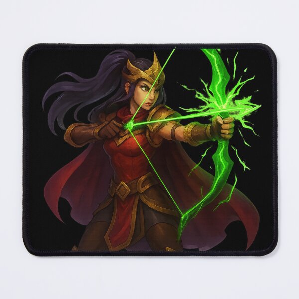 Item preview, Magical archer with a green energy bow designed and sold by BeenSavage.