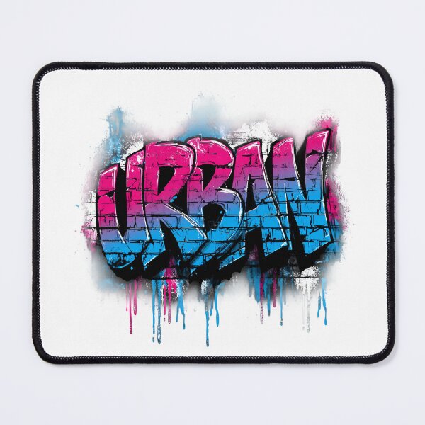 Item preview, URBAN Graffiti – Neon Blue & Pink Street Art Lettering designed and sold by Meiersbeste.