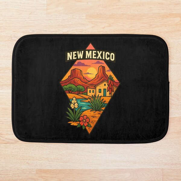 Artikelvorschau, New Mexico Wüste und Adobe künstlerisches Design entworfen und verkauft von Ahau Designs.