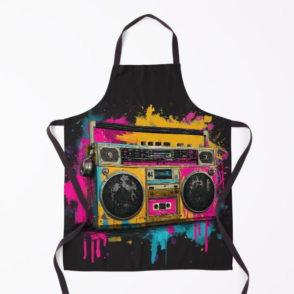 Item preview, Neon Boombox – 80s Retro Graffiti Splash designed and sold by Meiersbeste.