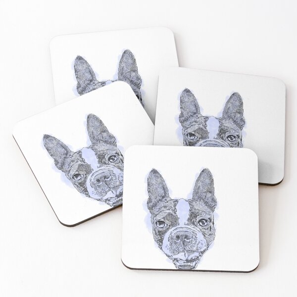 Item preview, Boston Terrier Realism B&W designed and sold by Inkogniworks.