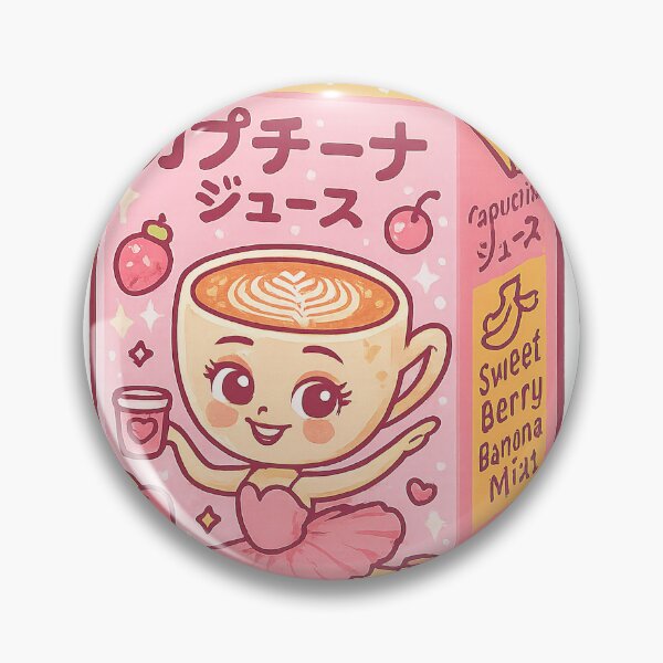 Aperçu de l'œuvre Boîte à jus Kawaii Capuchina Ballerina créée et vendue par Drip stamp.