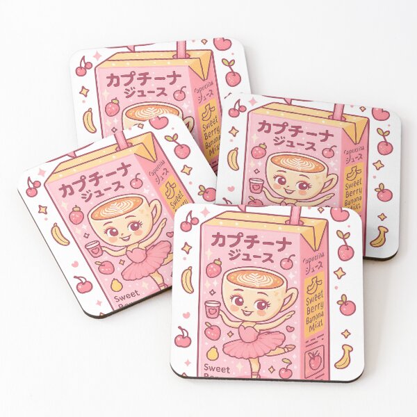 Item preview, Caja de jugo Kawaii Capuchina Ballerina designed and sold by Drip stamp.