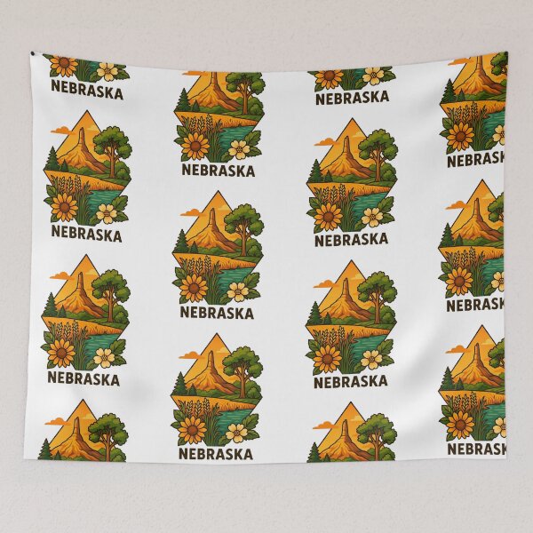 Item preview, Nebraska Prairies and Chimney Rock Art Design designed and sold by Ahau Designs.