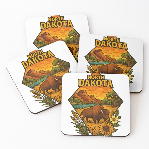 Item preview, North Dakota Bison and Badlands Art Design designed and sold by Ahau Designs.