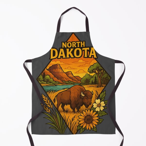 Item preview, North Dakota Bison and Badlands Art Design designed and sold by Ahau Designs.