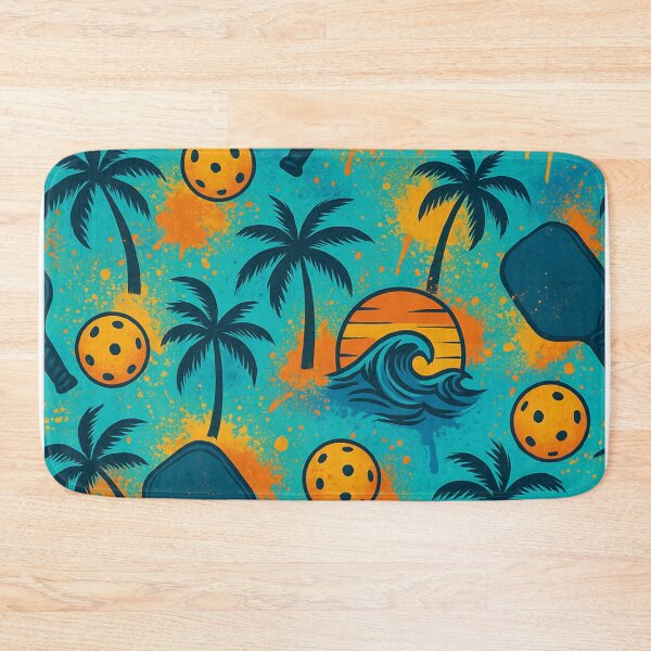 Item preview, Pickleball Tropical Palm Trees Pattern designed and sold by Graphics4X.