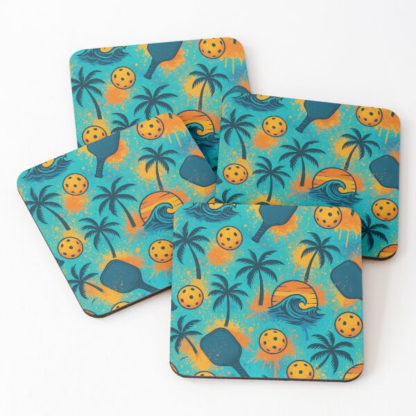 Item preview, Pickleball Tropical Palm Trees Pattern designed and sold by Graphics4X.