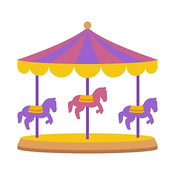 Artwork thumbnail, Carousel Amusement Ride by THP Creative