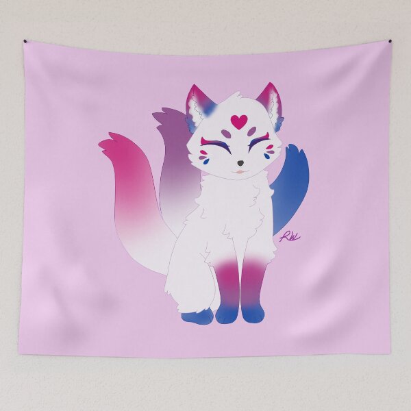Item preview, Bi Pride Kitsune designed and sold by Royal-Art.