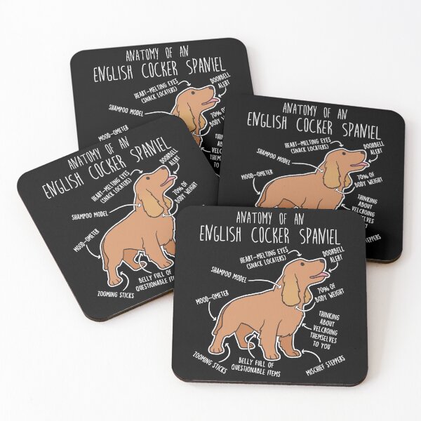 Item preview, Red English Cocker Spaniel Dog Anatomy designed and sold by Clara Hollins.