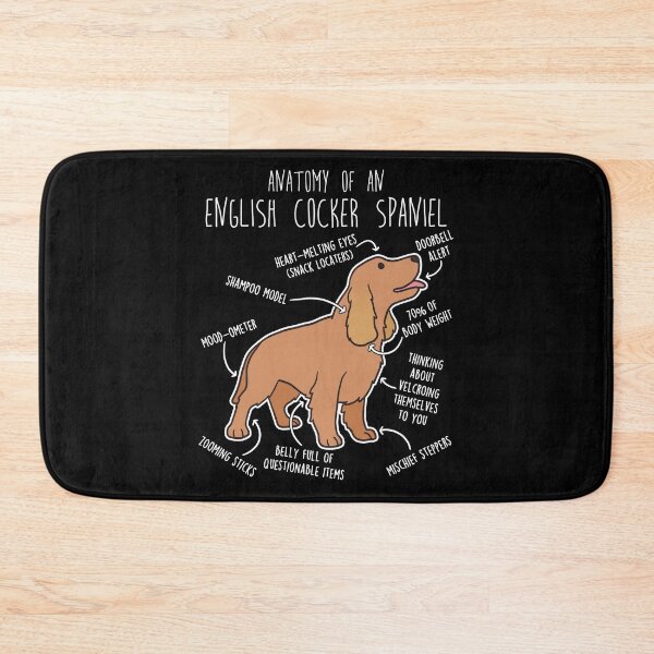 Item preview, Red English Cocker Spaniel Dog Anatomy designed and sold by Clara Hollins.