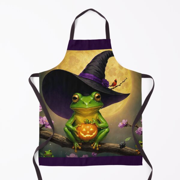 Item preview, Jack O’Ribbit – Halloween Frog in Witch Hat designed and sold by GempArt.