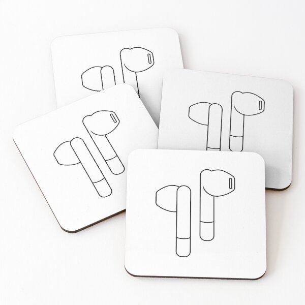 Item preview, Wireless Earbuds Headphones Line Art designed and sold by THP Creative.