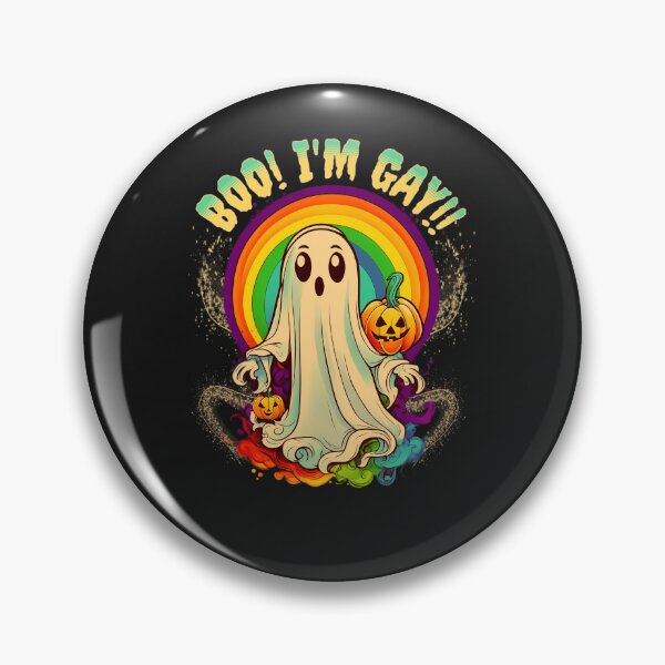 Item preview, Boo-I'm-Gay-Funny-Rainbow-Ghost-Pride-T-Shirt-(1) designed and sold by JenningOberbr9.