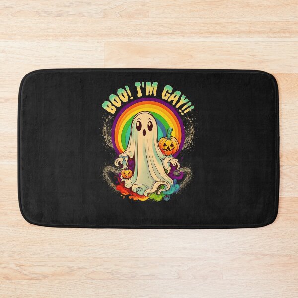 Item preview, Boo-I'm-Gay-Funny-Rainbow-Ghost-Pride-T-Shirt-(1) designed and sold by JenningOberbr9.