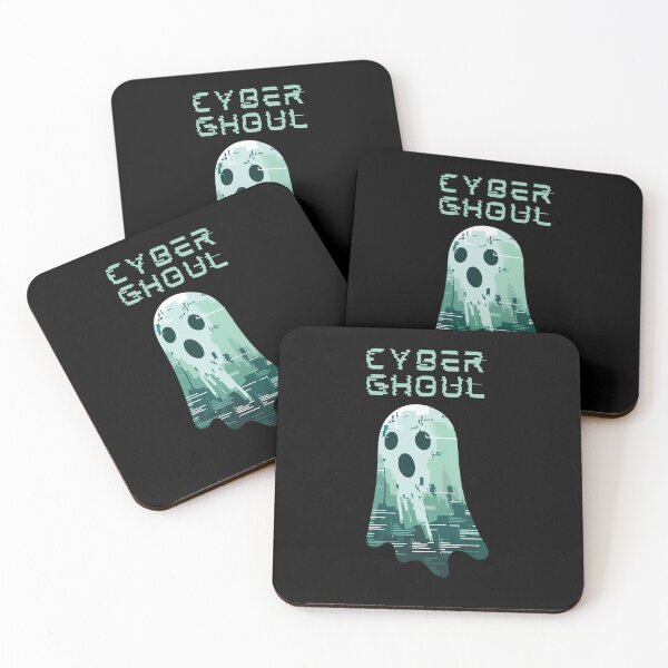 Item preview, Cyber Ghoul – Glitchy Tech Ghost Halloween Design designed and sold by Coaster Culture Industries.
