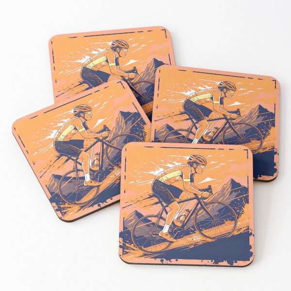 Item preview, Cycling Energy - Dynamic Orange and Blue Splatter Design designed and sold by All-Shopping.