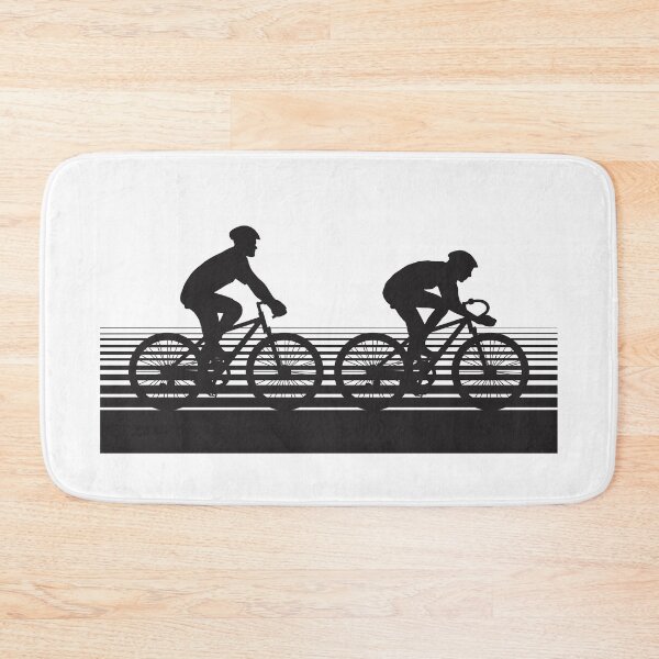 Item preview, A Silhouette Of Two Riders On Bicycles  designed and sold by Vector-Artist.
