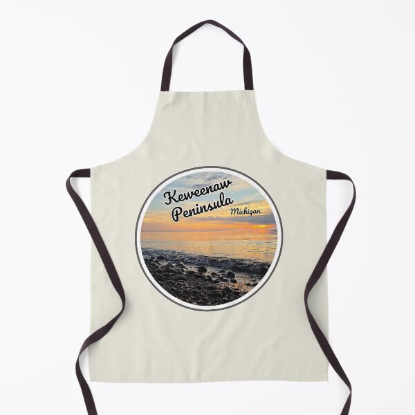Item preview, Keweenaw Peninsula, Michigan, Lake Superior Beach Sunset, Travel Photography, Circle Design designed and sold by tumbleweedphoto.