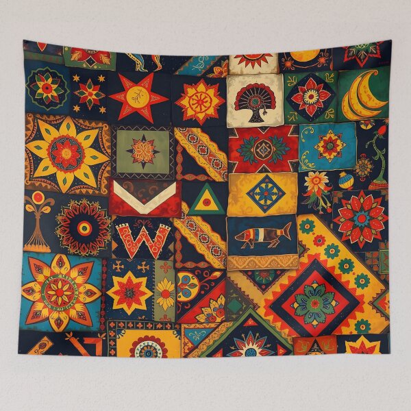 Item preview, Quilts Pattren Hspanic Cultur Theme - Hispanic Theme Quilts Lovers designed and sold by Wiss2Arts.