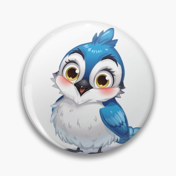 Item preview, Baby Mordecai – Cute Kawaii Blue Bird Chibi Cartoon designed and sold by Taha Art Designs.