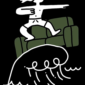 Artwork thumbnail, Couch surfing by Childish by Design