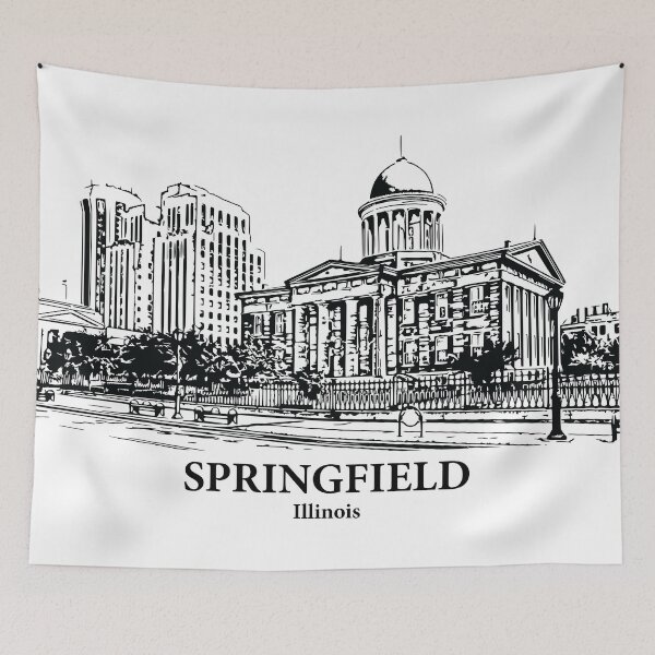Aperçu de l'œuvre Springfield - Illinois créée et vendue par Lakeric Cityscapes.