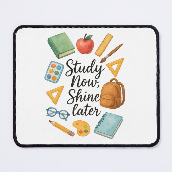 Item preview, Study Now Shine Later  Motivational Quote Sticker Student Inspiration Back to School Study Aesthetic designed and sold by PalleteCreation.