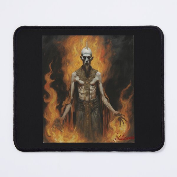 Item preview, "Nergal of Behemoth: Dark and Mystical Presence" designed and sold by Artisticanvas.
