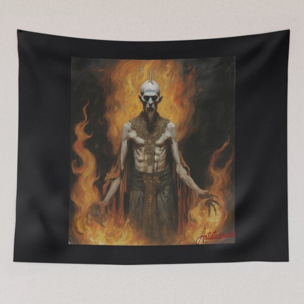 Item preview, "Nergal of Behemoth: Dark and Mystical Presence" designed and sold by Artisticanvas.