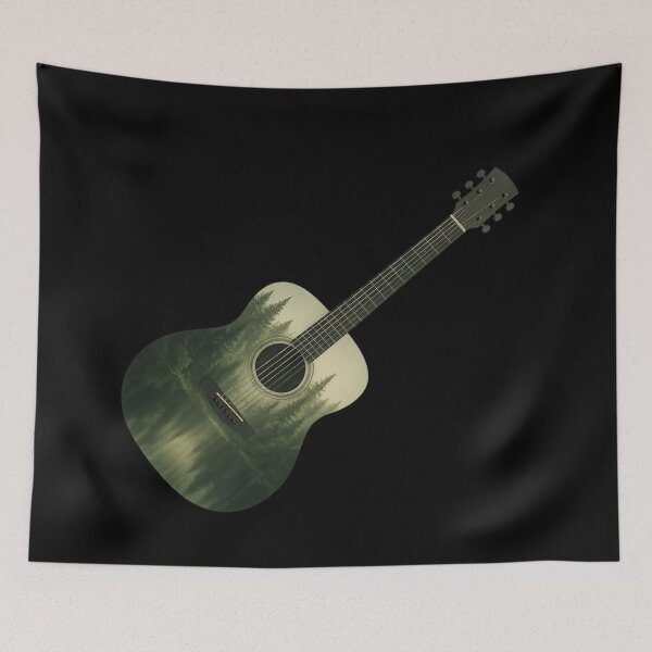 Item preview, Forest Landscape Acoustic Guitar designed and sold by optimusprime39.