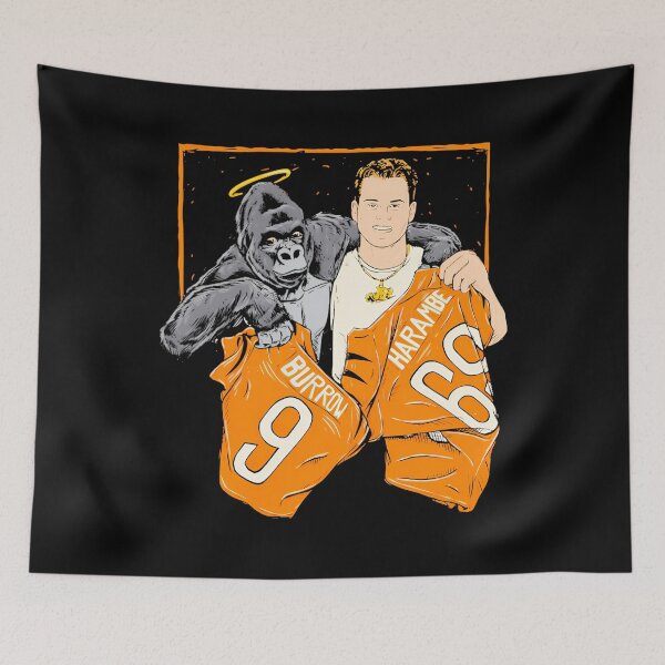 Item preview, The Cincinnati Jersey Swap Joe Burrow And Harambe designed and sold by DannyOKeefe.