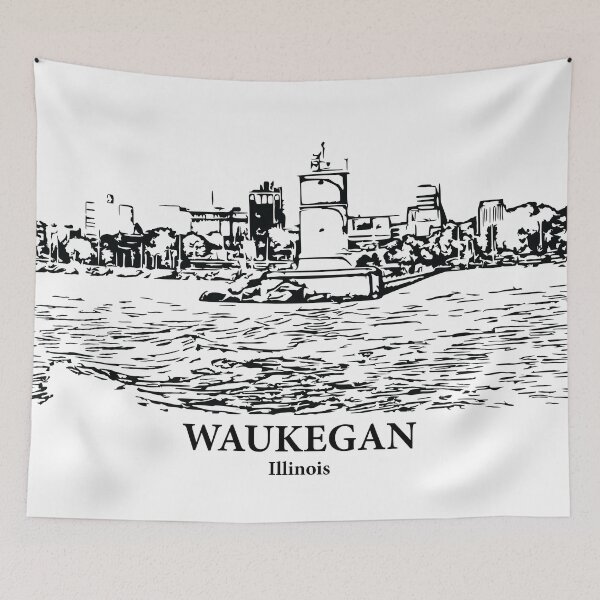 Item preview, Waukegan - Illinois designed and sold by Lakeric Cityscapes.