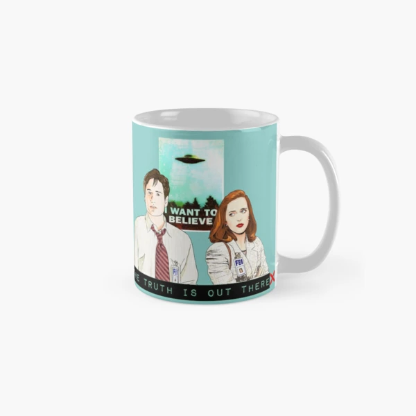 X File the Truth is Out There Ceramic Mug Dana Scully and Fox