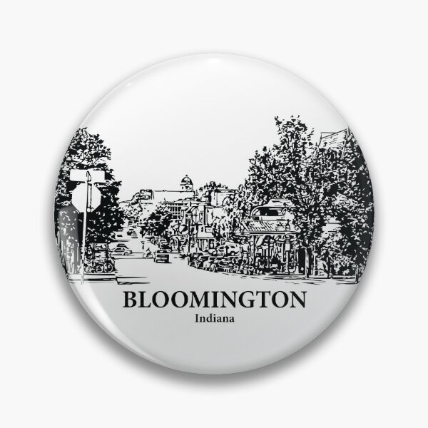 Artikelvorschau, Bloomington - Indiana entworfen und verkauft von Lakeric Cityscapes.