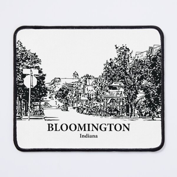 Artikelvorschau, Bloomington - Indiana entworfen und verkauft von Lakeric Cityscapes.